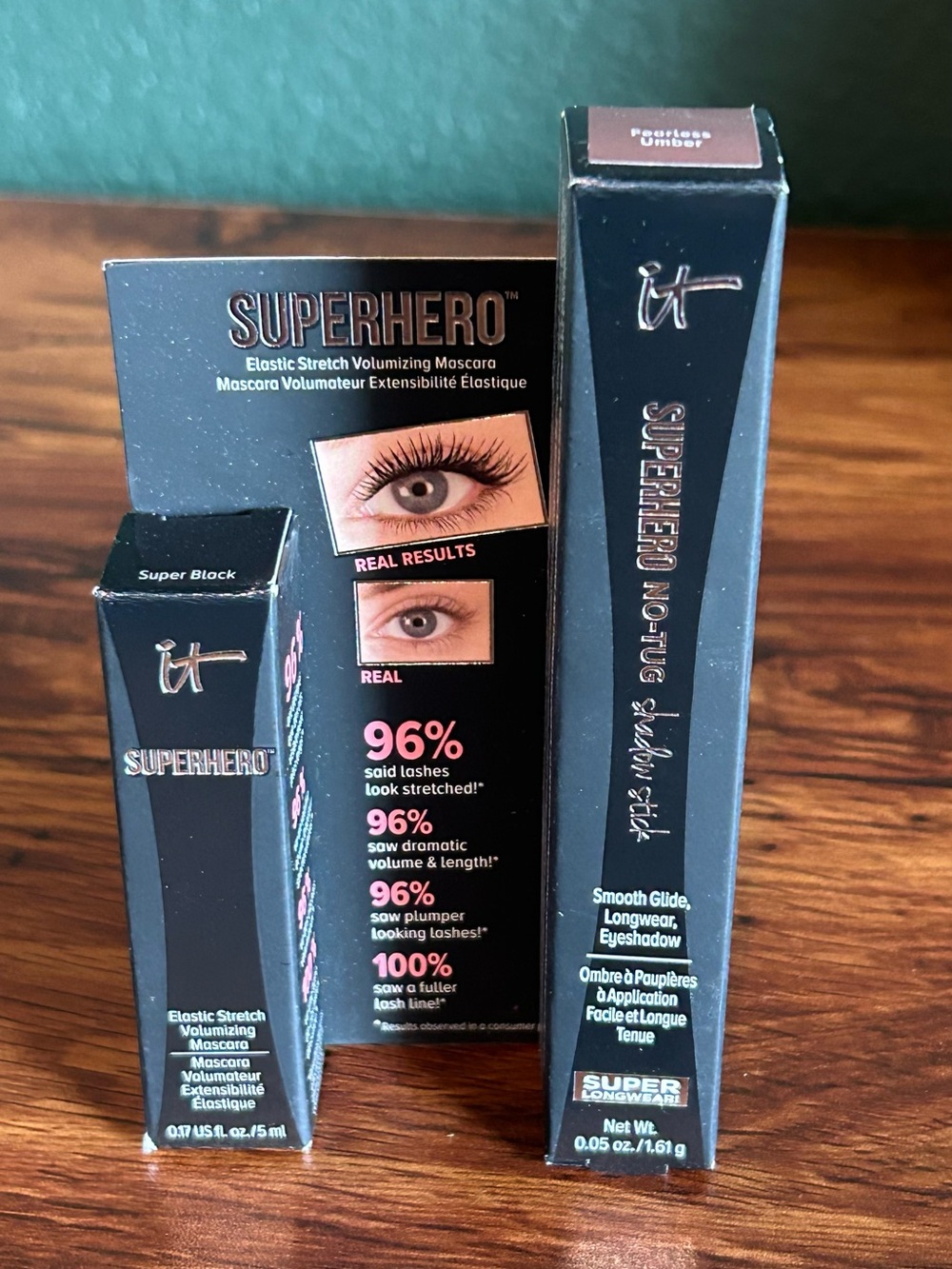 NWT IT Cosmetics Superhero Mascara and Shadow Stick - Super Black